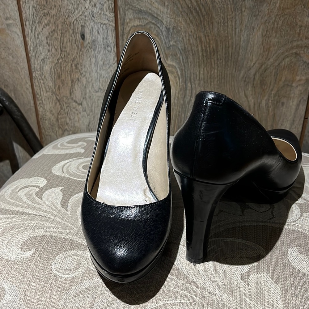 Escarpins vrai cuir noir
